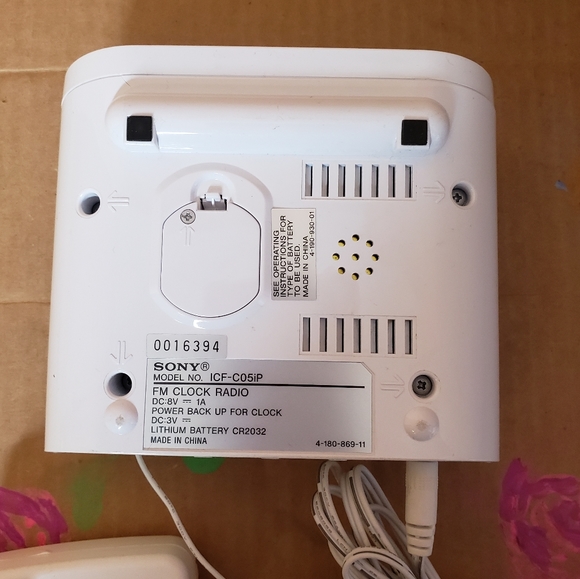 Sony Other Sony Dream Machine Fm Alarm Clock Radio White Icfco5ip Poshmark
